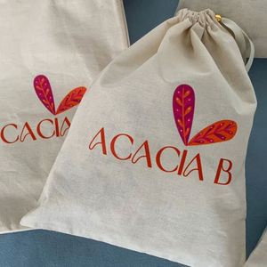 Small MOQ Cotton Canvas <b>Drawstring</b> Dust Bag Custom Logo Jewelry Gift Packaging Bag Recycled Cotton Dust <b>Pouch</b> - Product Image 6