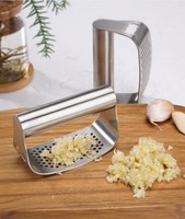 Handheld Roestvrijstalen Knoflookpers & Handmatige Flesopener Keukengereedschap Groente-En Fruitsnijder Voor Gebruik