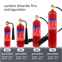 Pemadam api CO2 portabel 2/3/5/7KG, untuk instrumen presisi ruang komputer