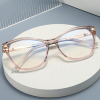 Lunettes photochromiques anti-lumière bleue MK83001, lunettes de jeu œil de chat bloquant la lumière bleue, lunettes optiques classiques en métal pour femmes