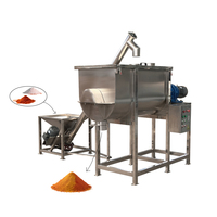 Convoyeur à vis en acier inoxydable 316 de qualité alimentaire, mélangeur horizontal pour épices et farine, mélangeur à ruban pour poudre