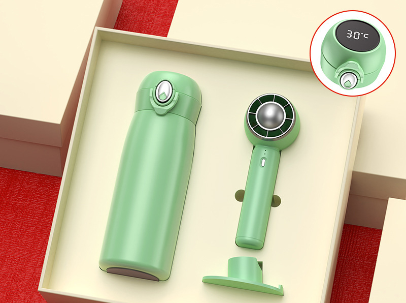 Pequeño ventilador + termo