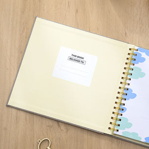 Encuadernación de anillo <span class=keywords><strong>invisible</strong></span>, libro de bebé personalizado, Diario para bebés, primer año, recuerdos de crecimiento, registros, cuaderno de embarazo de <span class=keywords><strong>tapa</strong></span> <span class=keywords><strong>dura</strong></span> para regalo - Product Image 3