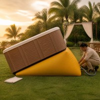Coussin de levage pneumatique pour projets d'installation de jacuzzi commercial, sac de support gonflable pour installation