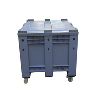 JOIN 1200*1000 Conteneur de stockage en vrac Boîte à palettes en plastique PE-HD pliable pour emballage de batterie de voiture