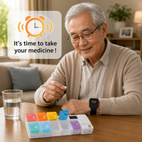 Montre d'alerte médicale GPS SOS, appel bidirectionnel à une touche, détection de chute, rappel de médicaments, soins aux personnes âgées en maison de retraite, intelligente