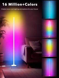 DAYBETTER Smart Home <b>LED</b> Floor Lamp BGRIC Smart <b>Corner</b> <b>Lights</b> 16 Million Colors Ambient Lighting APP Remote Music Sync Home - Product Image 5