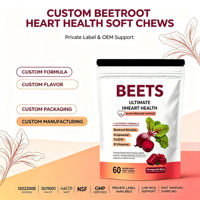 Gummies de Betterave - Prix Usine, Vente en Gros, Approvisionnement en Vrac, 60 Comprimés, Complément Alimentaire, Approvisionnement Direct