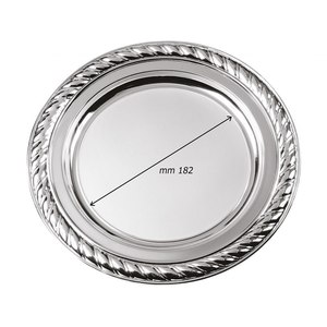 Vassoio Decorativo da 28,5 cm con Bordo, Elegante Vassoio Decorativo per la Casa - Product Image 2