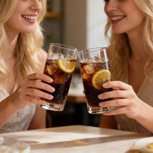 Gobelets à eau en verre faits à la main, imprimés sur mesure, avec base épaissie, capacité de 10,65 oz, pour cocktails et usage quotidien - Product Image 4