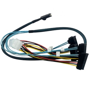 전원 컴퓨터 부품이있는 <span class=keywords><strong>4</strong></span> SAS (SFF-8482) 드라이브 케이블에 직접 미니 SAS SFF-8087 컨트롤러 - Product Image 4