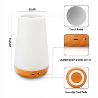 Veilleuse LED Lampe de chevet Rechargeable RGB Touch & Remote Control Dimmable Lamp for Bedroom Kids Nursery Camping
