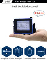Impresora Portátil Inteligente de Mano, Impresora de Inyección de Tinta Flexible, Impresora de Códigos QR y Fechas de Caducidad en Varios Idiomas para Bolsas de Embalaje