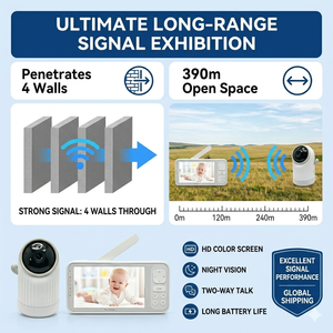 กล้องวงจรปิดสำหรับเด็ก KT522T หน้าจอ IPS 5 นิ้ว พร้อม WiFi แบตเตอรี่แบบชาร์จได้ 5000mAh ระยะเชื่อมต่อ 1000 ฟุต รองรับ Tuya Smart Life - Product Image 5