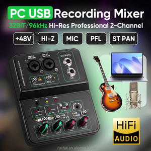 VOXFULL STUDIO2 32Bit 96kHz USB Ses Kartı 2 Kanal 48V Fantom Güçlü Hi-Z Girişli Podcast Kaydı ve Gitar için - Product Image 4