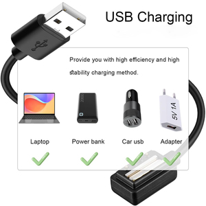 สายชาร์จ USB แม่เหล็กแบบเปลี่ยนได้สีดำน้ำหนักเบาสำหรับซูนโต <span class=keywords><strong>9</strong></span> ซูนโต สปอร์ต ซูนโต สปาร์ตัน อัลตร้าสมาร์ทวอทช์ - Product Image 4