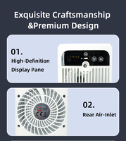 Ventilador de Aire Acondicionado Portátil para Espacios Pequeños, Bajo Nivel de Ruido, Alimentado por USB/CA, Aire Acondicionado Portátil para Viajes, Campamentos y Escritorio