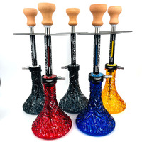 Vente en gros d'usine de coffrets cadeaux de haute qualité, chicha en acier inoxydable 304, chicha géométrique, ensemble de chicha minimaliste