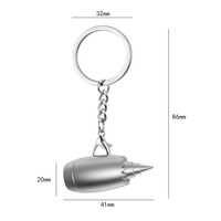 Porte-clés en métal en forme de valve d'avion Airbus avec logo personnalisé, pendentif moteur d'avion, vente en gros