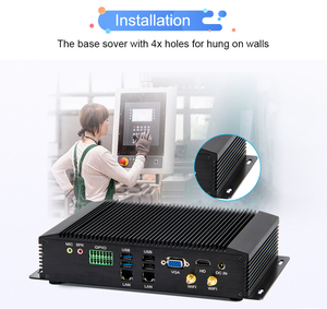 Eglobal D4 64GB 8th Gen Intel Core i7-8565U PC 8USB 6COM tampilan ganda VGA + komputer Desktop HD GPIO senyap industri PC kecil - Product Image 5