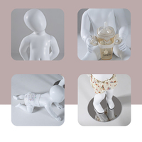 Mannequin complet en fibre de verre blanc pour enfant garçon et fille