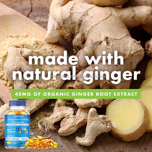 Gélules anti-nausées à base de plantes de marque privée au curcuma pour le mal des transports mal de mer soulagement des nausées matinales - Product Image 6