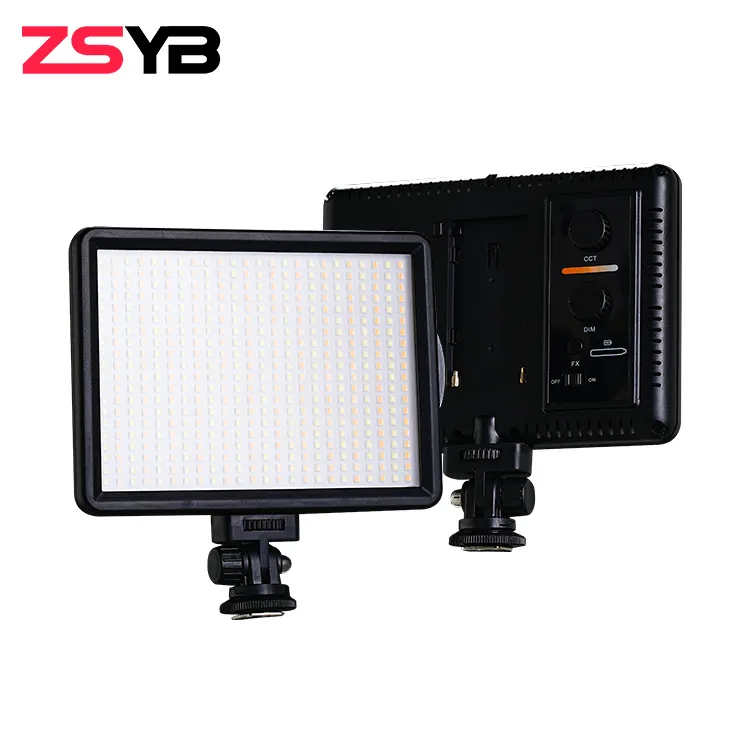 Zsyb P500 Opvouwbare Draagbare Verstelbare Dimbare 15W Professionele Fotografie Video Verlichting Led Flat Panel Licht