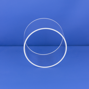 Tubos transparentes do quartzo do silicone fundido vidro resistente ao calor personalizado do tamanho - Product Image 2