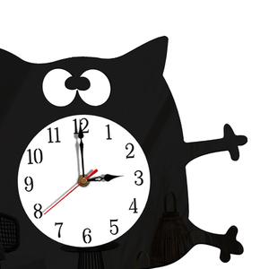 Design moderno orologio da parete a singolo volto cartone animato stile Art Deco a batteria per ufficio e camera da letto a scopo decorativo - Product Image 4