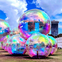Boule miroir gonflable de haute qualité, boule miroir géante en PVC, jouets gonflables publicitaires pour décorations de fête
