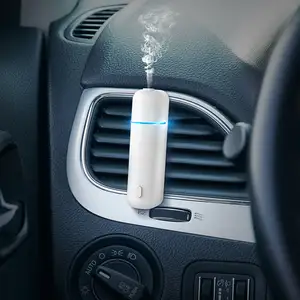 Benutzer definiertes Logo Mini Ultraschall Wand Parfüm Diffusor Elektrisch Tragbar USB Duftöl Auto Entlüftung Lufter frischer