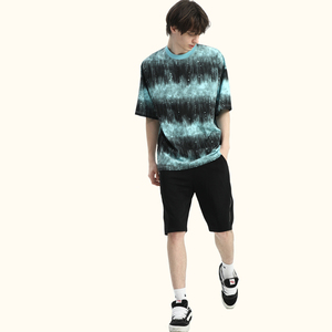 Maglietta da uomo in cotone oversize <span class=keywords><strong>T</strong></span>-<span class=keywords><strong>Shirt</strong></span> Streetwear a blocchi colorati con stampa <span class=keywords><strong>Online</strong></span> - Product Image 3