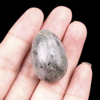 DIY Mini Œufs en Cristal Naturel, Vente en Gros pour Fabricants de Bijoux, Œufs d'Oiseau Polis en Jade, Bijoux Unakite pour Femmes et Hommes