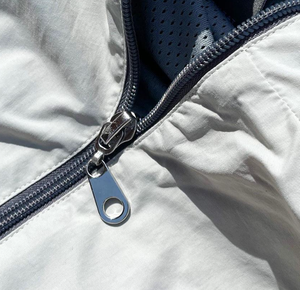 ชุดกีฬากันลมผ้าไนลอนสำหรับผู้ชายเสื้อวอร์มมีฮู้ดและกางเกงขายาวแห้งเร็วสีบล็อก - Product Image 4