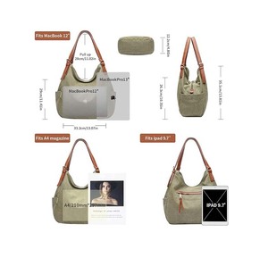 Bolso <span class=keywords><strong>de</strong></span> Hombro Tipo Hobo para Mujer, Bolso <span class=keywords><strong>de</strong></span> Mano Casual con Múltiples Bolsillos, Bolso <span class=keywords><strong>de</strong></span> Compras con Asa Superior y Bordado Étnico - Product Image 6