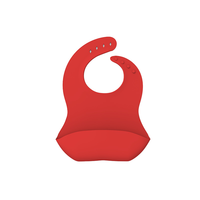 Bavoir en silicone imperméable anti-salissures pour bébé, bavoir d'alimentation en silicone de qualité alimentaire, bavoir anti-salive pour bébé, ensemble d'alimentation en silicone pour bébé