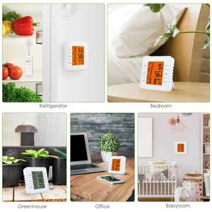 Termometro Digitale LCD Retroilluminato per Uso Domestico con <span class=keywords><strong>Allarme</strong></span>, Monitoraggio della Temperatura per Frigorifero e Congelatore, Supporto OEM/ODM - Product Image 3