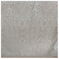 Tissu de mariée populaire Hechun HC-6710 avec des paillettes et des applications en dentelle