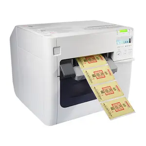 Printer Label Inkjet Cetakan Label Vinil Penuh Warna Desktop dengan Pemotong