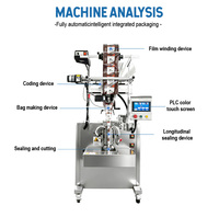 Machine d'emballage automatique VFFS pour poudre de lait de coco, farine de tapioca, sachets de soupe instantanée, base de curry, poudre contre la chaleur épineuse