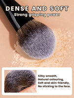 MAANGE Pinceau de maquillage professionnel personnalisé pour fond de teint doux Poudre libre Pinceau de maquillage pour contour des joues Vente en gros Pinceau de maquillage à manche confortable