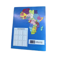 Carnet d'exercices scolaire à couverture personnalisée en papier, reliure agrafée, 100 pages, 17*22cm, lignage français, pour Niger, Angola, Congo - Prix compétitif - ABI