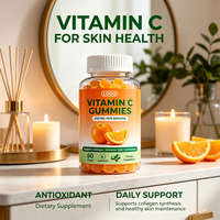 Gummies de Vitamine C 250mg Véganes – Soutien Immunitaire, Complément Masticable pour Adultes, Antioxydant, Santé de la Peau, Collagène
