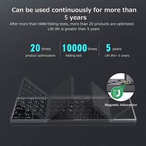 Custom <b>Keyboard</b> Foldable Italian Layout bluetooth Folding <b>Keyboard</b> Wireless <b>Keyboard</b> with Touchpad - Product Image 6