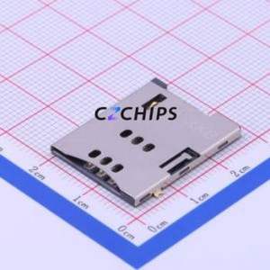 XKSIM-047 SIM Card Connector SMD Connector Self-Return Type Mini SIM Card Card Holder With Card Detection - Product Image 1