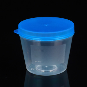 Nokang Sample Cup 40Ml <b>Plastic</b> With Lid And Scale For Urine <b>Stool</b> Collection - Product Image 3