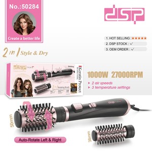 Cepillo de pelo giratorio 2 en 1 DSP de 1000W y 50mm con rotación automática para secar y peinar - Product Image 1