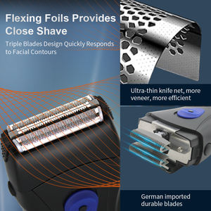 Oferta Especial Afeitadora Facial C&C Portátil Eléctrica Inalámbrica para Hombre de Acero Personalizada OEM Profesional para Salón de Belleza y Barbería - Product Image 3