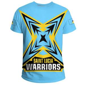 เสื้อยืดลาย Saint <span class=keywords><strong>Lucia</strong></span> เสื้อยืดสำหรับผู้ชายเสื้อโค้ทแขน - Product Image 5