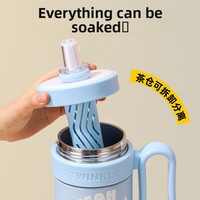 Nouvelle Tasse Thermos Isotherme Élégante en Acier Inoxydable 304, Portable, avec Séparateur Thé-Eau et Paille, Design Minimaliste Moderne